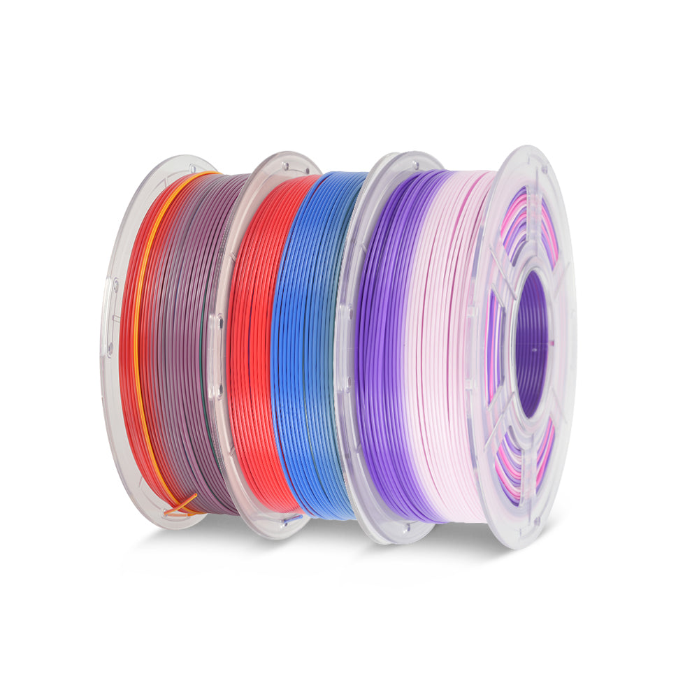 [MOQ: 3KG] PLA, SILK, PETG Rainbow Filament 3D Printer Filament 1KG
