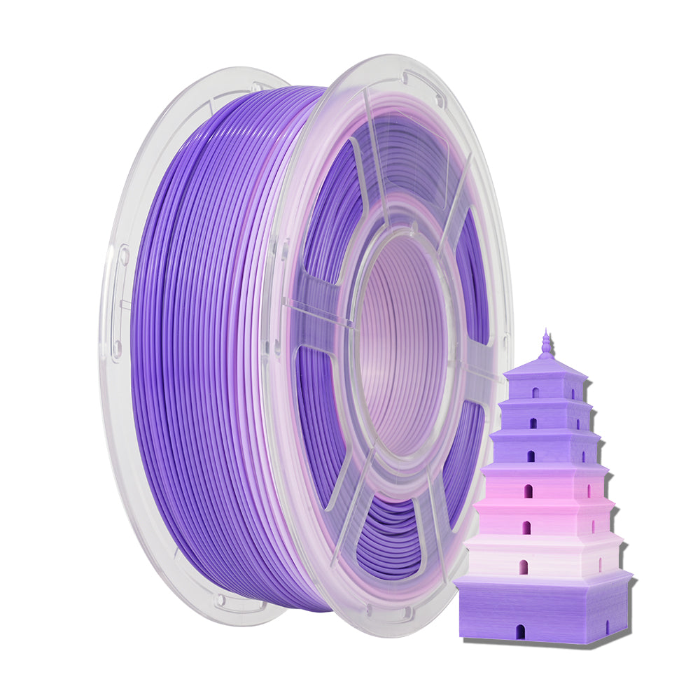 [MOQ: 3KG] PLA, SILK, PETG Rainbow Filament 3D Printer Filament 1KG