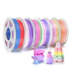 [MOQ: 3KG] PLA, SILK, PETG Rainbow Filament 3D Printer Filament 1KG