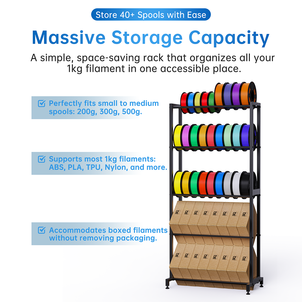 BIQU Panda Feed Rack Stackable Organizer for 3D Printing Filament Home Storage and Easy Installation