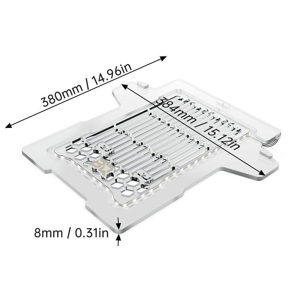BIQU Panda Aura Smart RGB Lighting Panel with Remote Control and Customizable Status Display for A1 Series