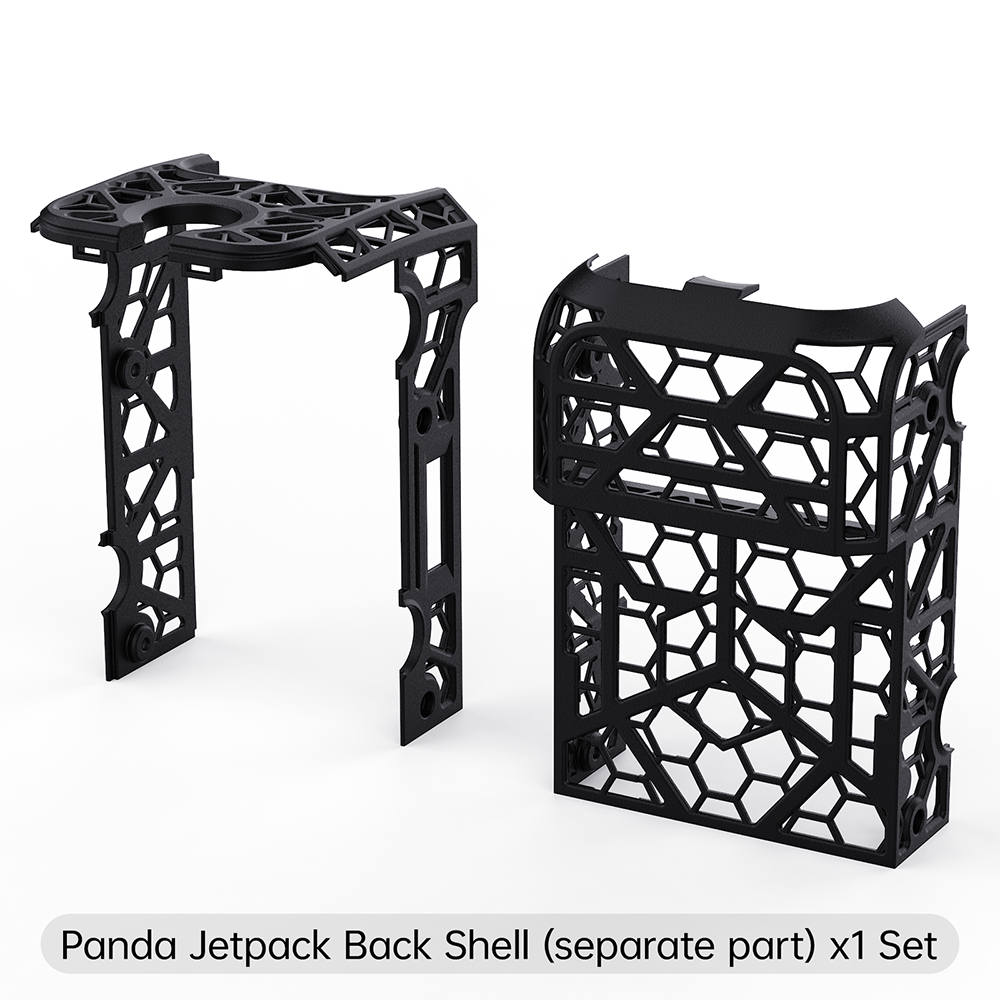 BIQU Panda Jetpack Lightweight Hollow Design Bambu Extruder Front Cover Integrated with Panda Jet Cooling Fan Duct for Bambu Lab P1/X1