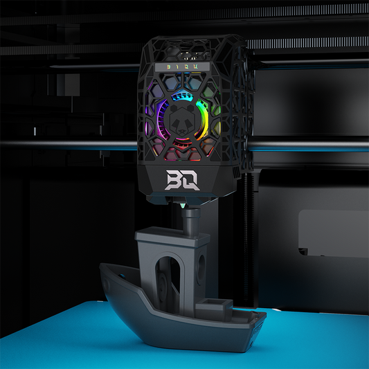 BIQU Panda Jetpack Lightweight Hollow Design Bambu Extruder Front Cover Integrated with Panda Jet Cooling Fan Duct for Bambu Lab P1/X1