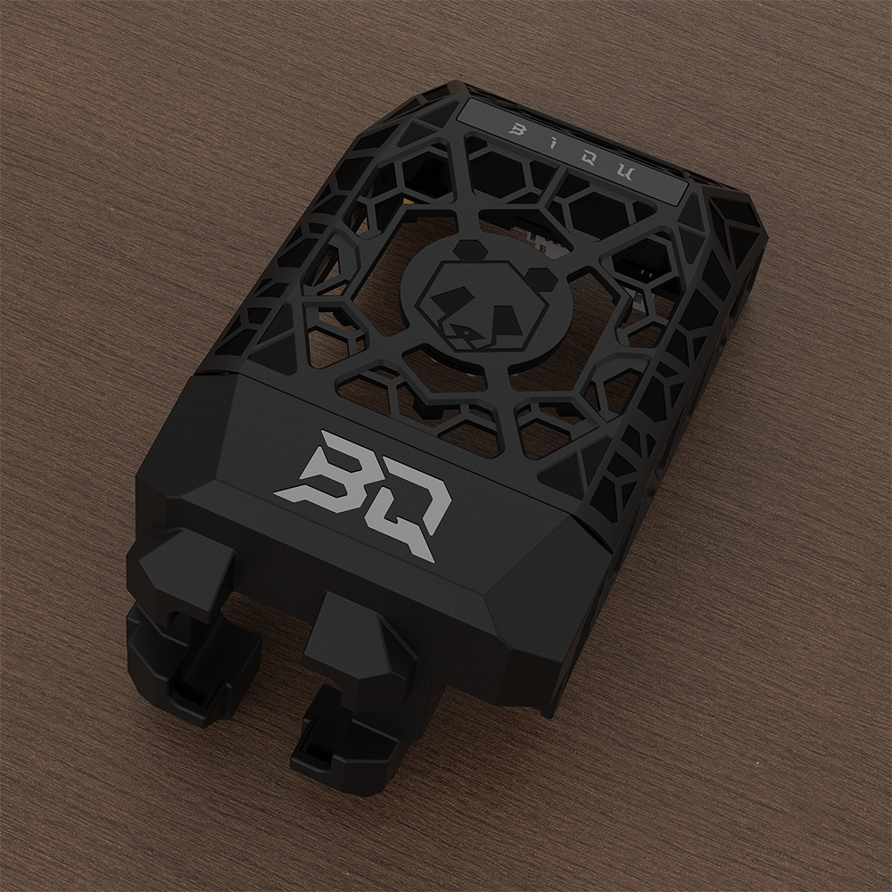 BIQU Panda Jetpack Lightweight Hollow Design Bambu Extruder Front Cover Integrated with Panda Jet Cooling Fan Duct for Bambu Lab P1/X1