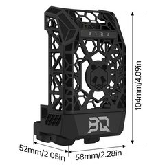 BIQU Panda Jetpack Lightweight Hollow Design Bambu Extruder Front Cover Integrated with Panda Jet Cooling Fan Duct for Bambu Lab P1/X1