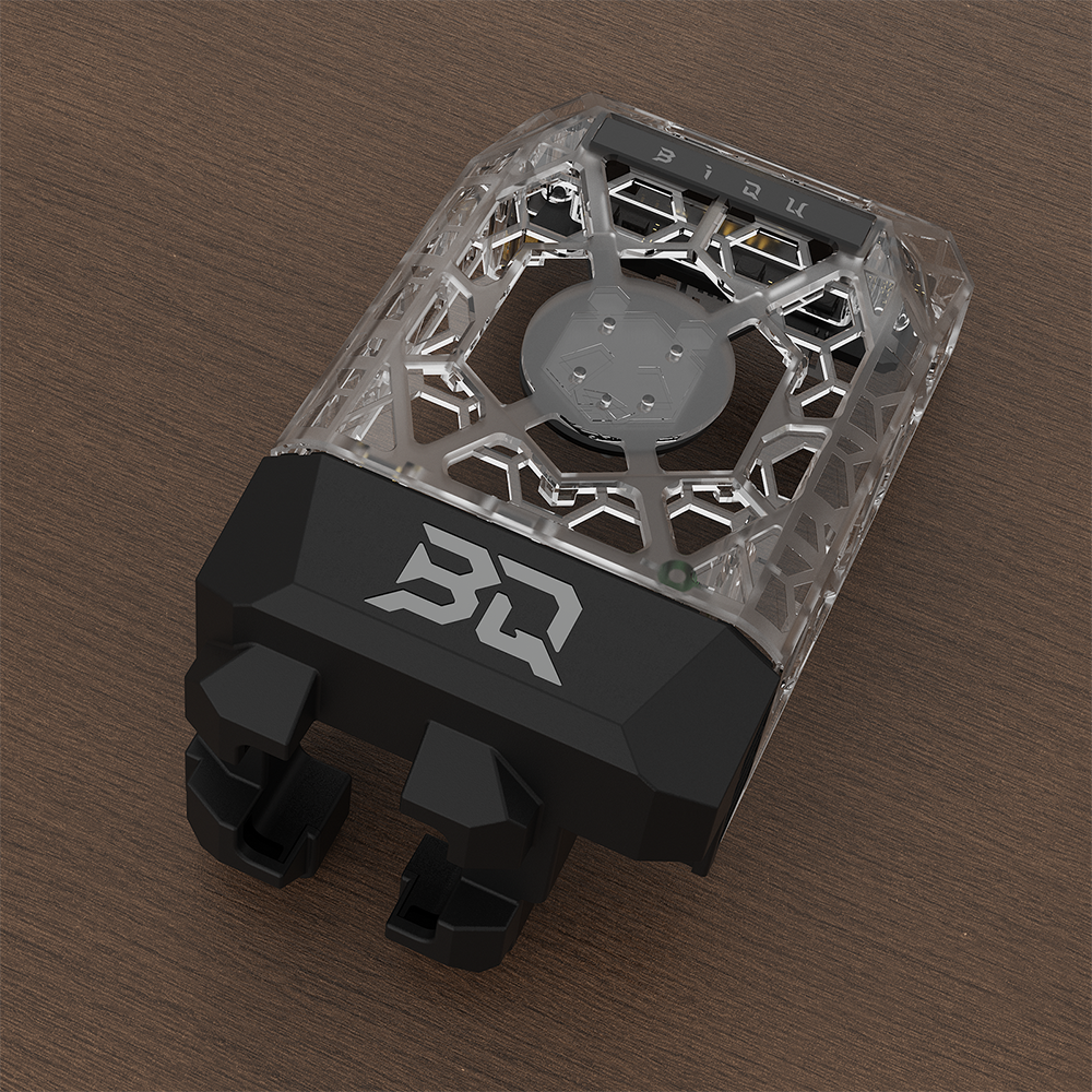 BIQU Panda Jetpack Lightweight Hollow Design Bambu Extruder Front Cover Integrated with Panda Jet Cooling Fan Duct for Bambu Lab P1/X1