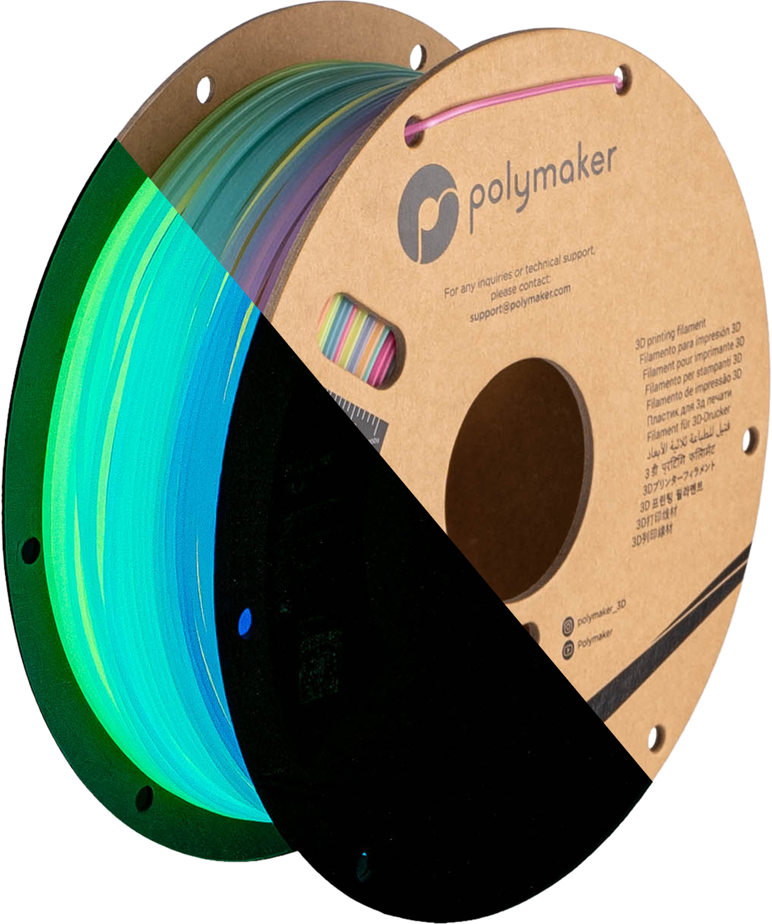 Panchroma™ Luminous PLA (Formerly PolyLite™ Luminous)