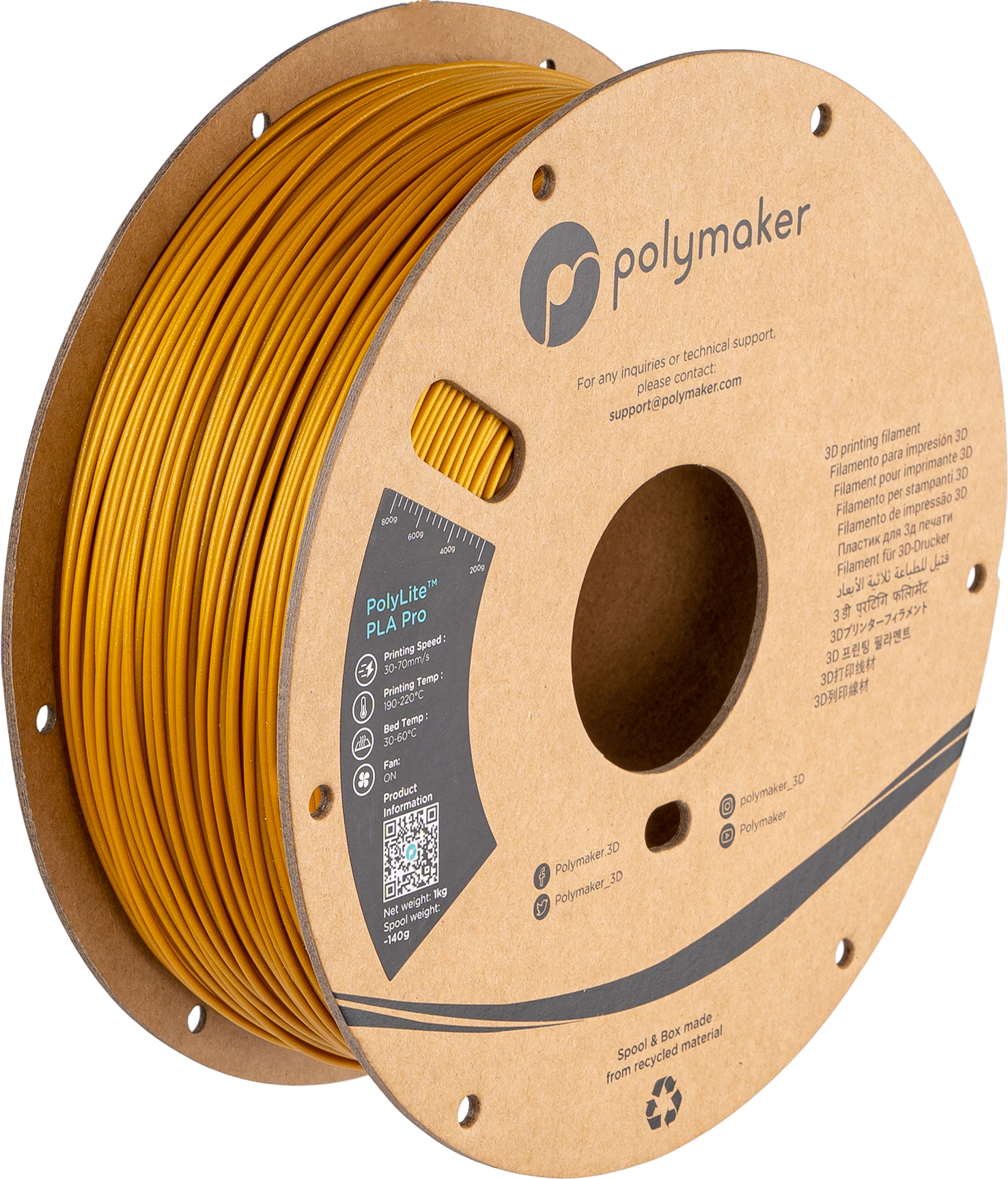 PolyLite™ Metallic PLA Pro