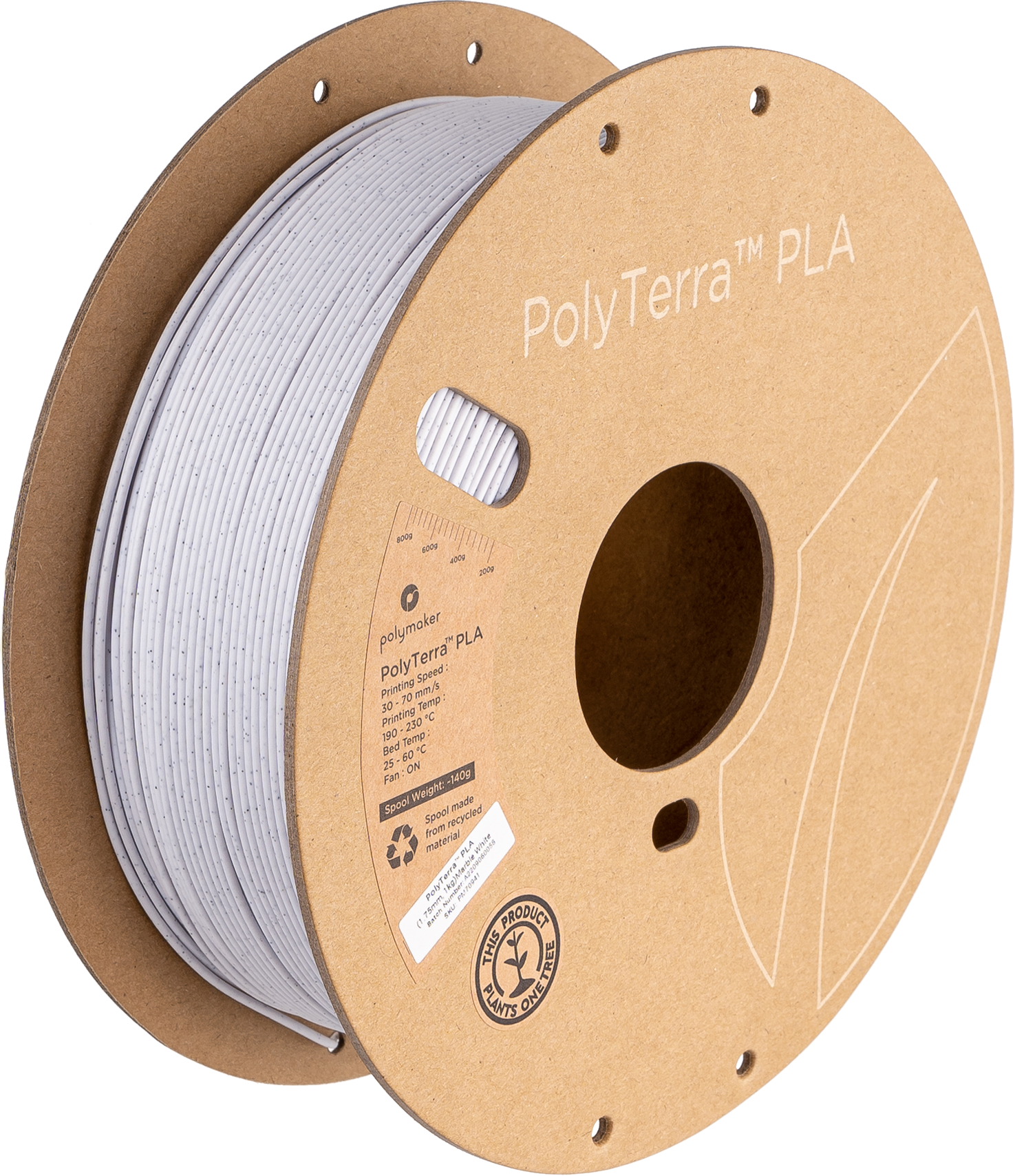 Panchroma™ Marble PLA (Formerly PolyTerra™ Marble)