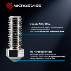 Microswiss CM2™ Nozzle for Qidi Q1 Pro, X-Max 3, X-Plus 3, X-Smart 3
