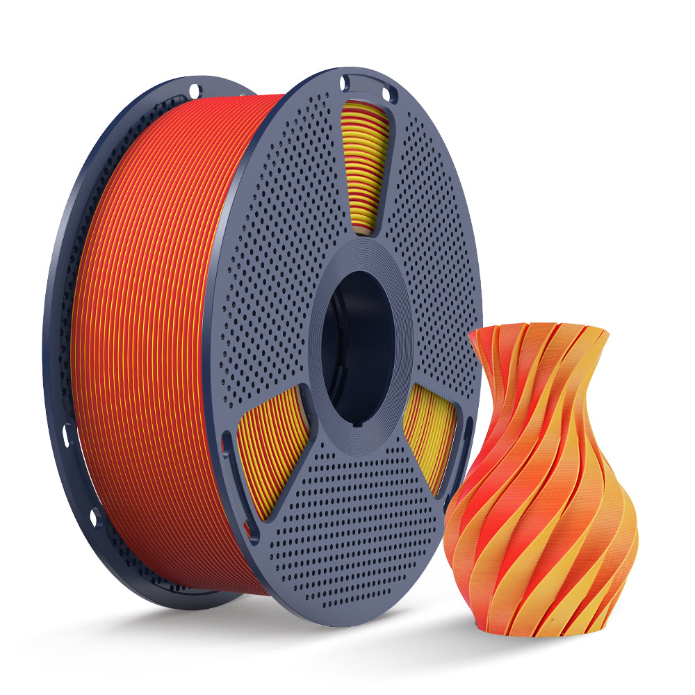 SUNLU Matte PLA Dual-Color 3D Printer Esthenic Filament 1KG, Seamless Two-Tone Shifts & Soft Matte Finish