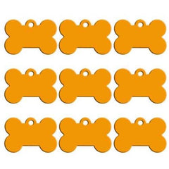 Twotrees 20pcs Bone Double Sides Personalized Dog ID Tags