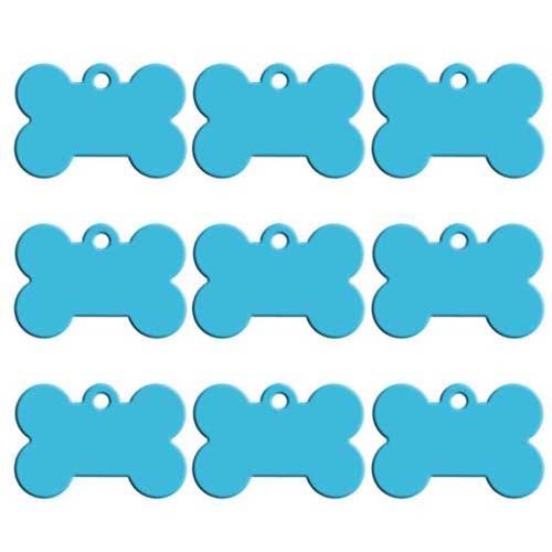 Twotrees 20pcs Bone Double Sides Personalized Dog ID Tags