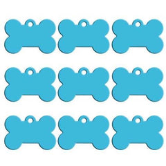 Twotrees 20pcs Bone Double Sides Personalized Dog ID Tags