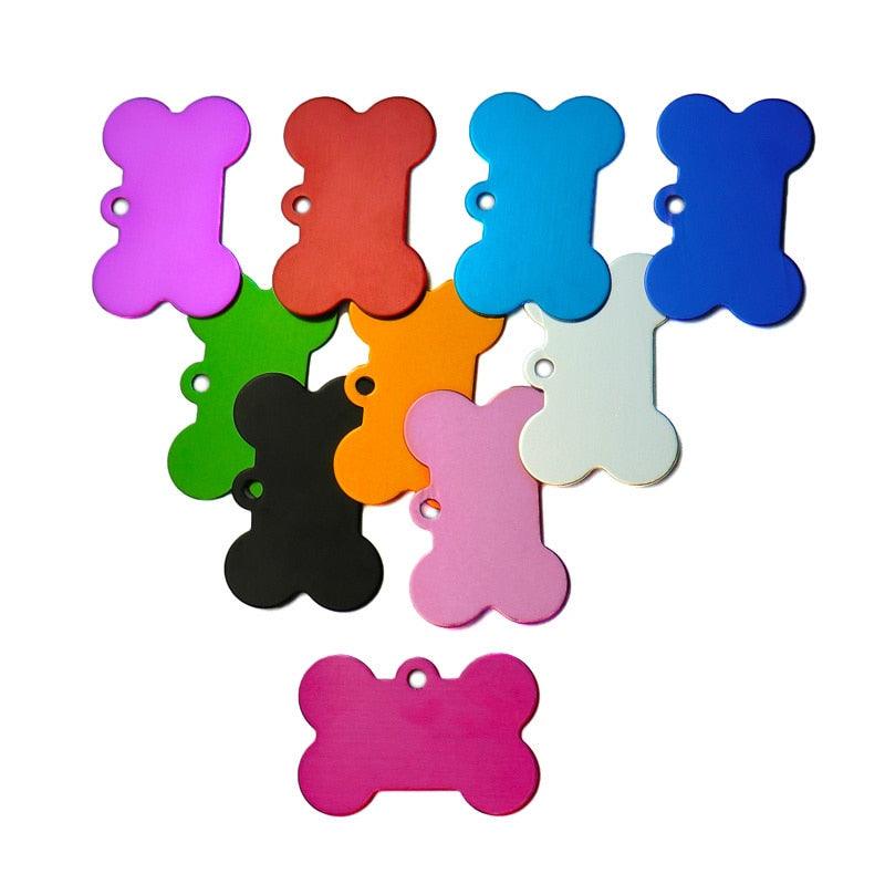 Twotrees 60PCS Bone Double Sides Personalized Dog ID Tags（Buy 2 Get 1 Free）