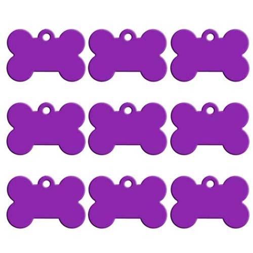 Twotrees 20pcs Bone Double Sides Personalized Dog ID Tags