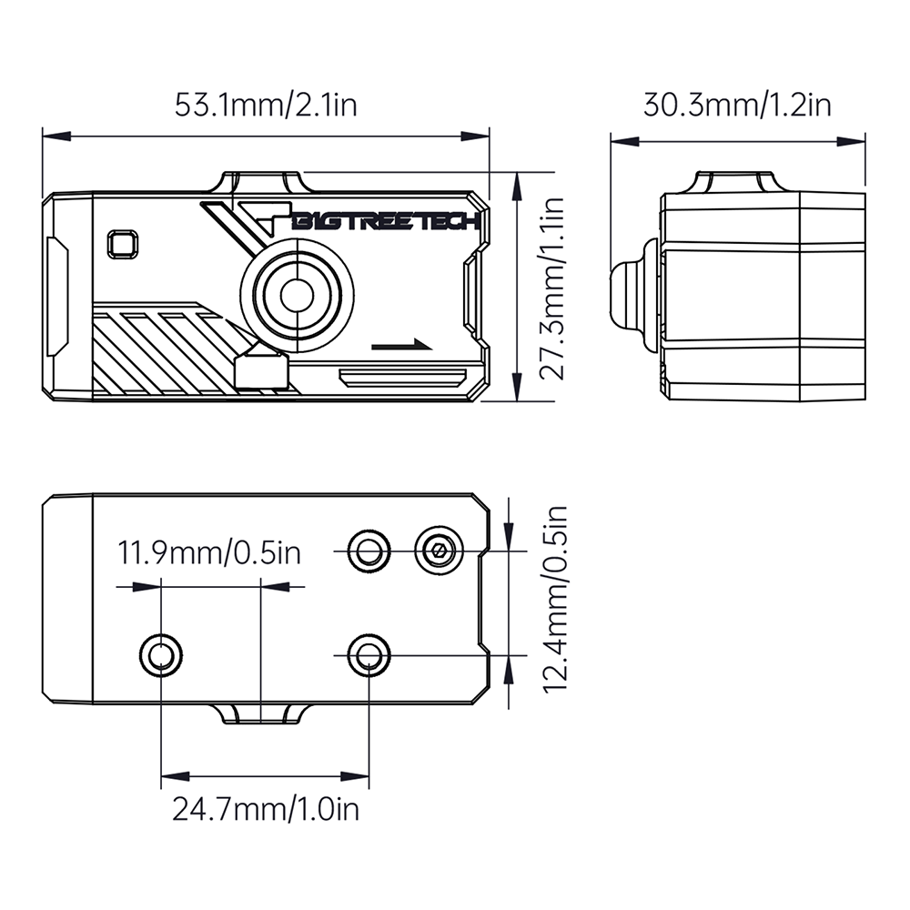 BTT SFS V2.0 Smart Filament Sensor 3d Printing Module for Mastering the Filament State