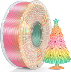 [MOQ: 3KG] PLA, SILK, PETG Rainbow Filament 3D Printer Filament 1KG