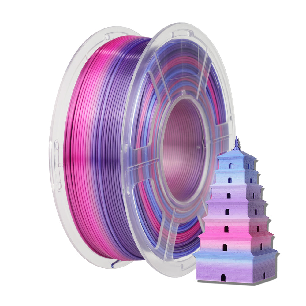 [MOQ: 3KG] PLA, SILK, PETG Rainbow Filament 3D Printer Filament 1KG