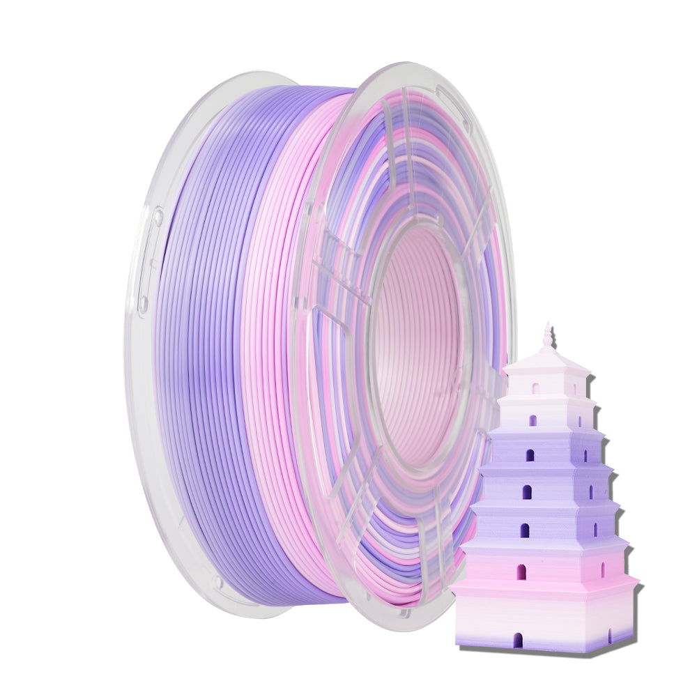 [MOQ: 3KG] PLA, SILK, PETG Rainbow Filament 3D Printer Filament 1KG