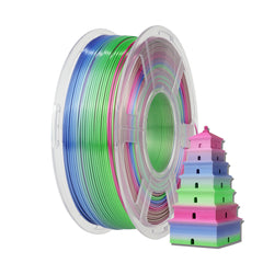 [MOQ: 3KG] PLA, SILK, PETG Rainbow Filament 3D Printer Filament 1KG