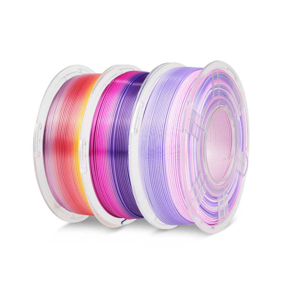 [MOQ: 3KG] PLA, SILK, PETG Rainbow Filament 3D Printer Filament 1KG