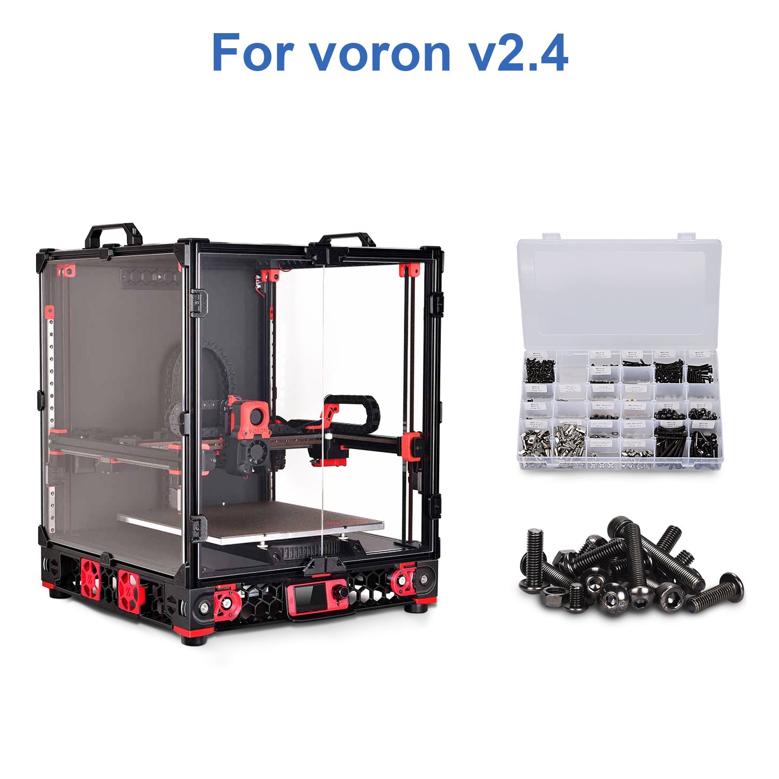 Voron 2.4 CNC Parts Kit V2.0 - DIY Kits 8 Kits Electronics Cable Fastener Heated Bed Motion Panels Frame CNC