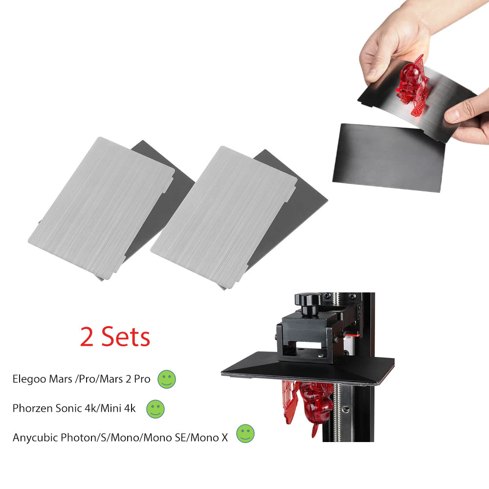 SLA Flexible Steel Build Plate Kits for Anycubic/Elegoo/Phrozen