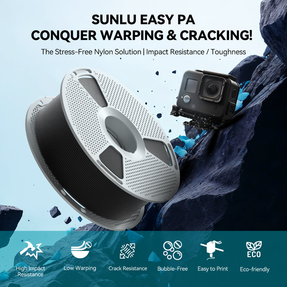 SUNLU Engineering Filament Collection EPA, PCABS, PA6CF, PA12CF