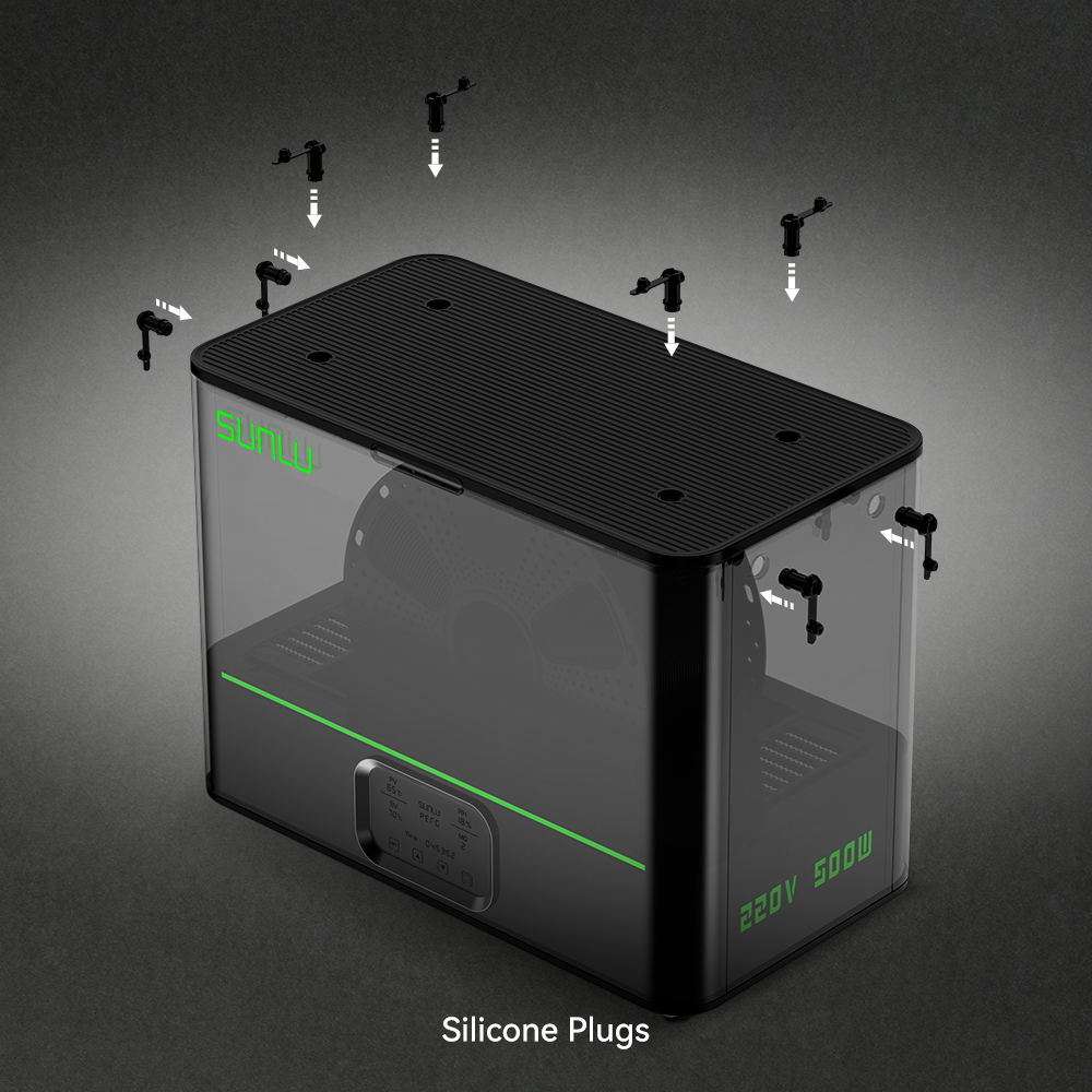 SUNLU FilaDryer E2, Up to 110℃, Professional Drying and Annealing, Born for Engineering 3D Printing Filaments