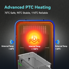 SUNLU FilaDryer E2, Up to 110℃, Professional Drying and Annealing, Born for Engineering 3D Printing Filaments