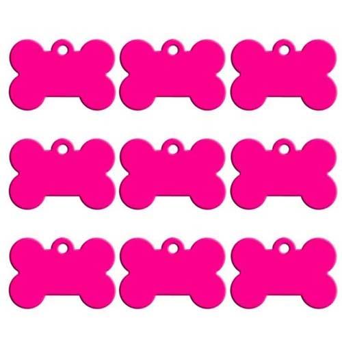 Twotrees 20pcs Bone Double Sides Personalized Dog ID Tags