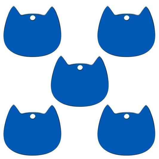 Twotrees 20Pcs Stainless steel Cat Face Id Tags