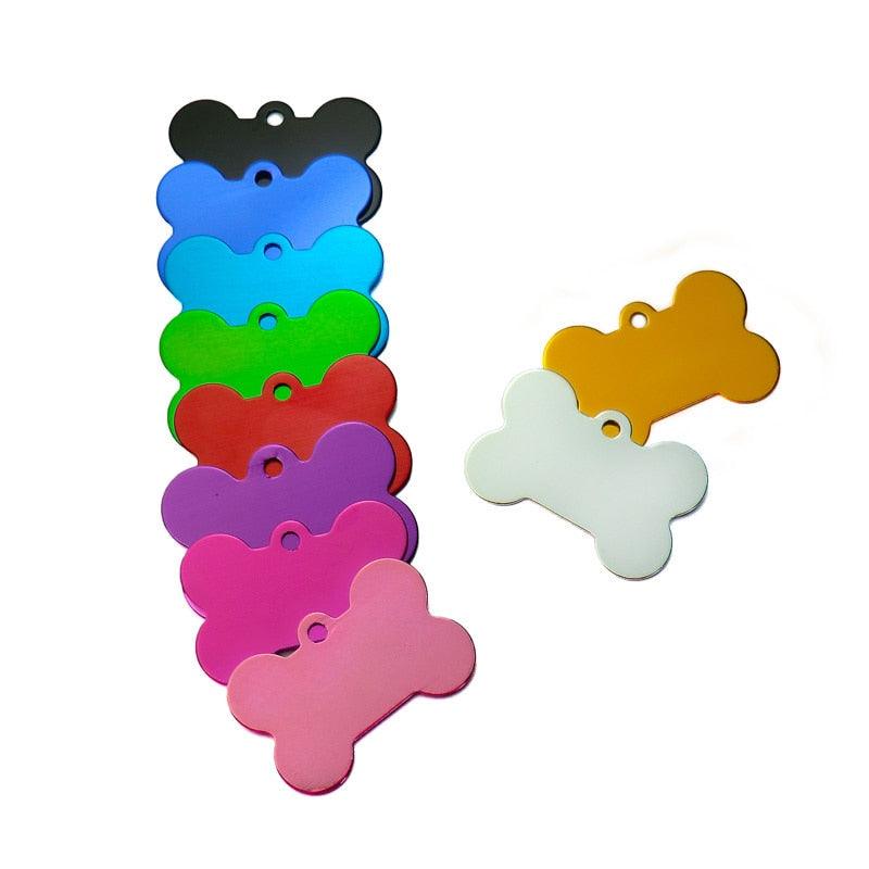 Twotrees 60PCS Bone Double Sides Personalized Dog ID Tags（Buy 2 Get 1 Free）