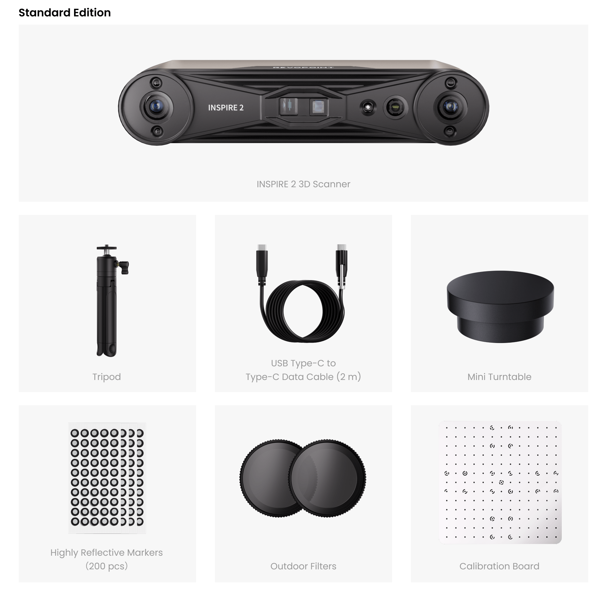 Revopoint INSPIRE 2: Wireless Infrared Laser and Structured Light 3D Scanner