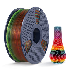 [MOQ: 3KG] PLA, SILK, PETG Rainbow Filament 3D Printer Filament 1KG