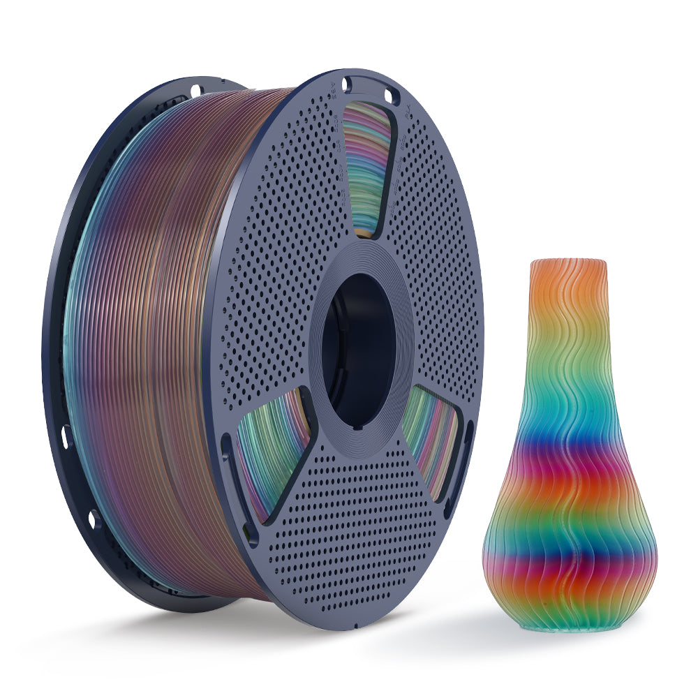 [MOQ: 3KG] PLA, SILK, PETG Rainbow Filament 3D Printer Filament 1KG