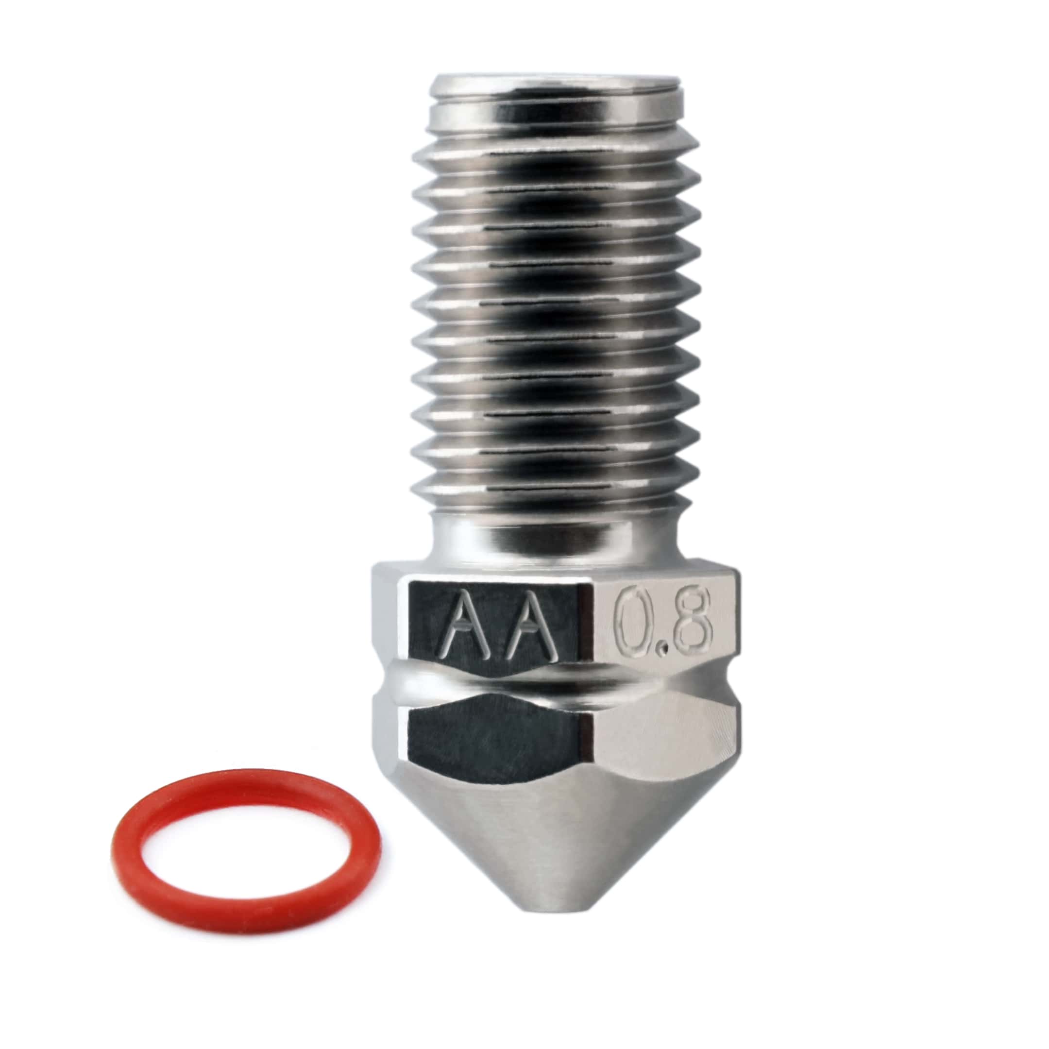 Micro Swiss Brass Plated Wear Resistant Nozzle for Ultimaker 3 / Ultimaker 5s