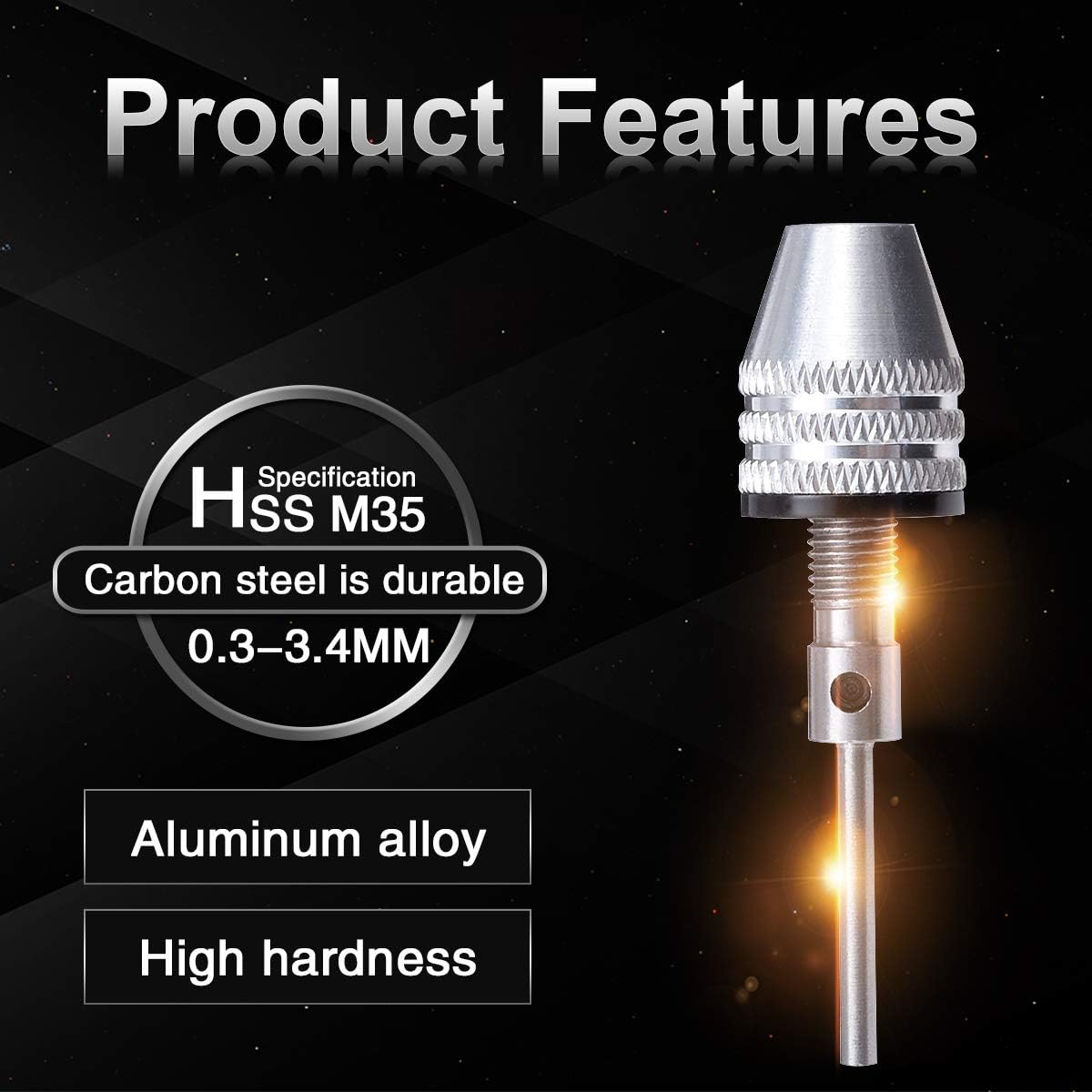 Hanboost 2.35mm Drill Chuck Quick Change Adapter for Rotary Tool