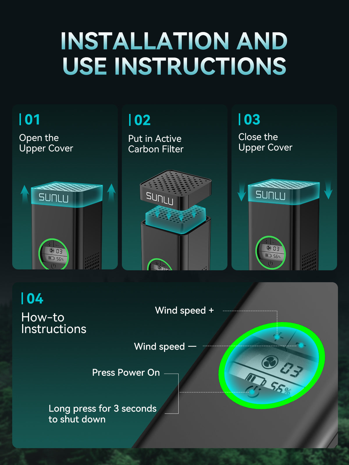 Air Purifier Sets, Applicable to Resin Printer