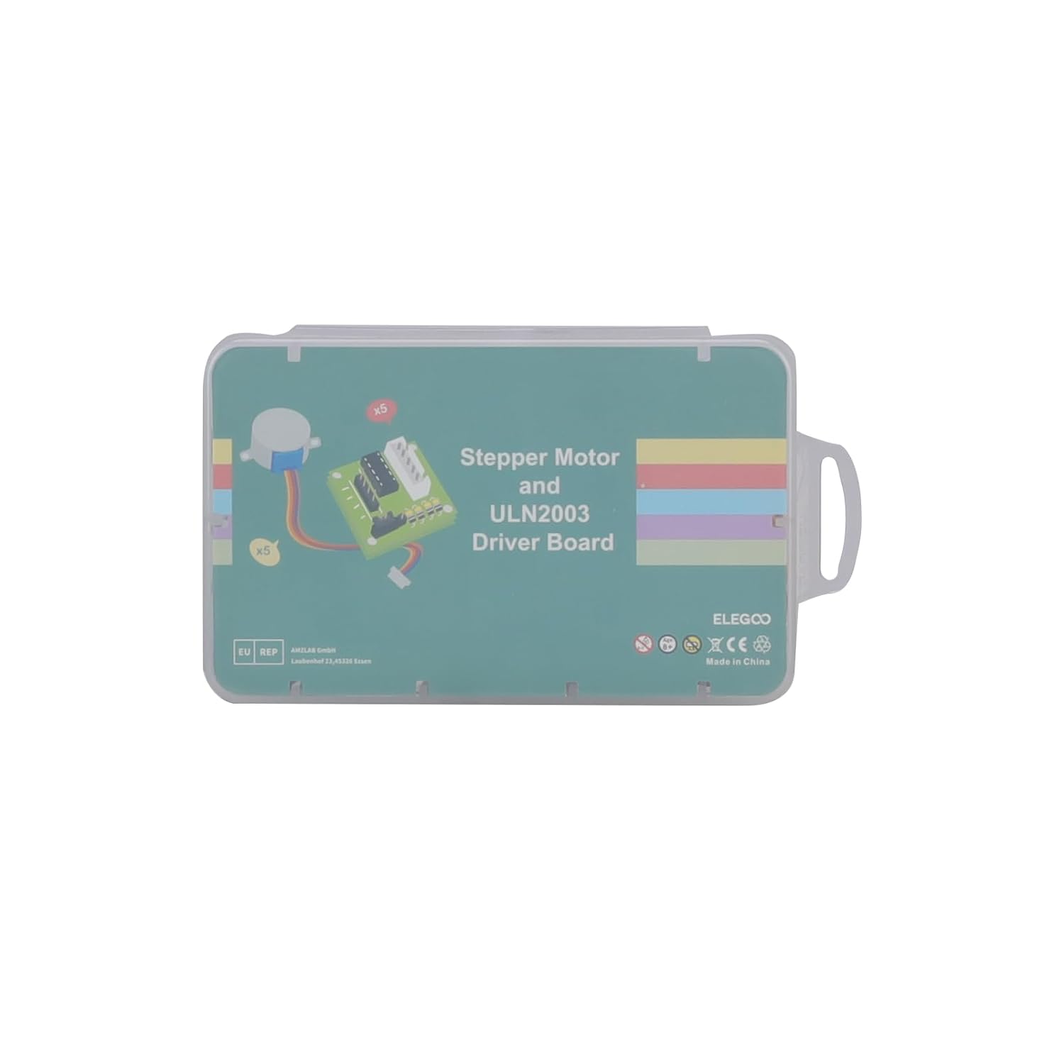 ELEGOO 5 Sets 28BYJ-48 ULN2003 5V Stepper Motor + ULN2003 Driver Board Compatible with Arduino