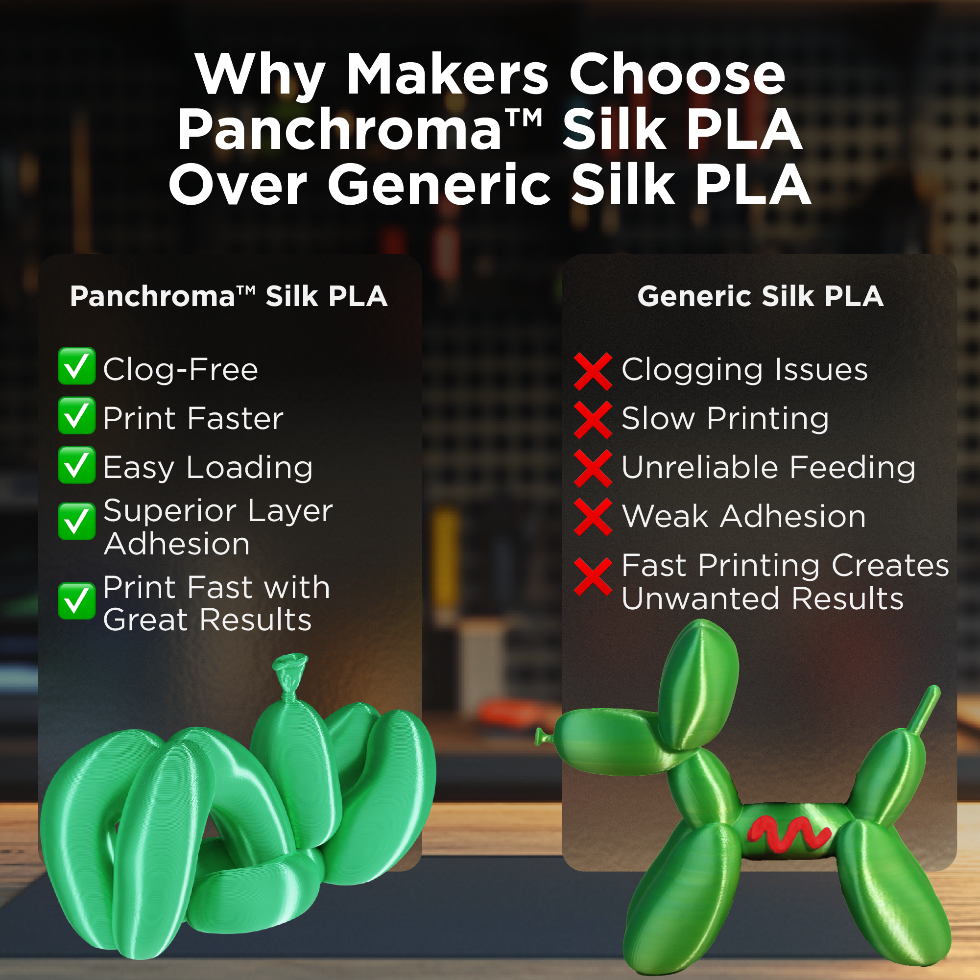 Panchroma™ Silk PLA (Formerly PolyLite™ Silk)