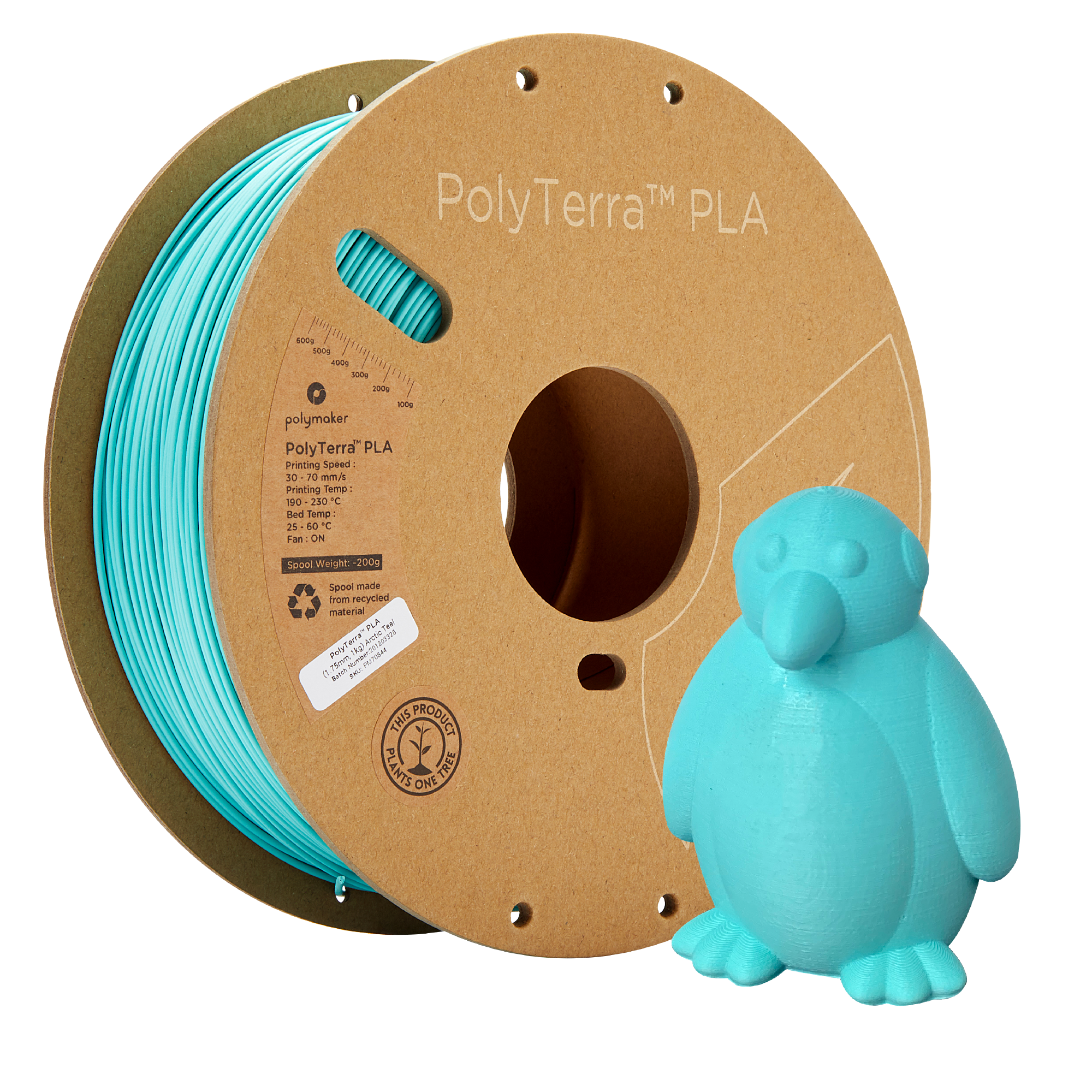 Panchroma™ Matte PLA (Formerly PolyTerra™ PLA)