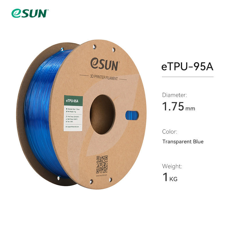 eSUN Flexible TPU-95A 1.75mm 3D Filament 1KG