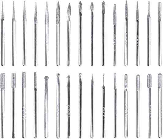 Hanboost 30pc Diamond Grinding Bit for Rotary Tool