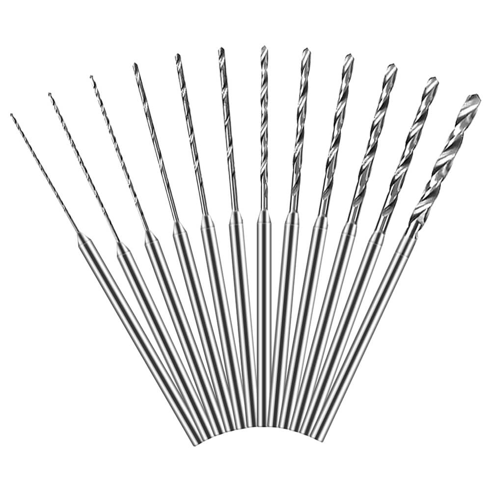 Hanboost Rotary Tool  Drilling Bits 12Pcs  Set  for 2.35mm Shank