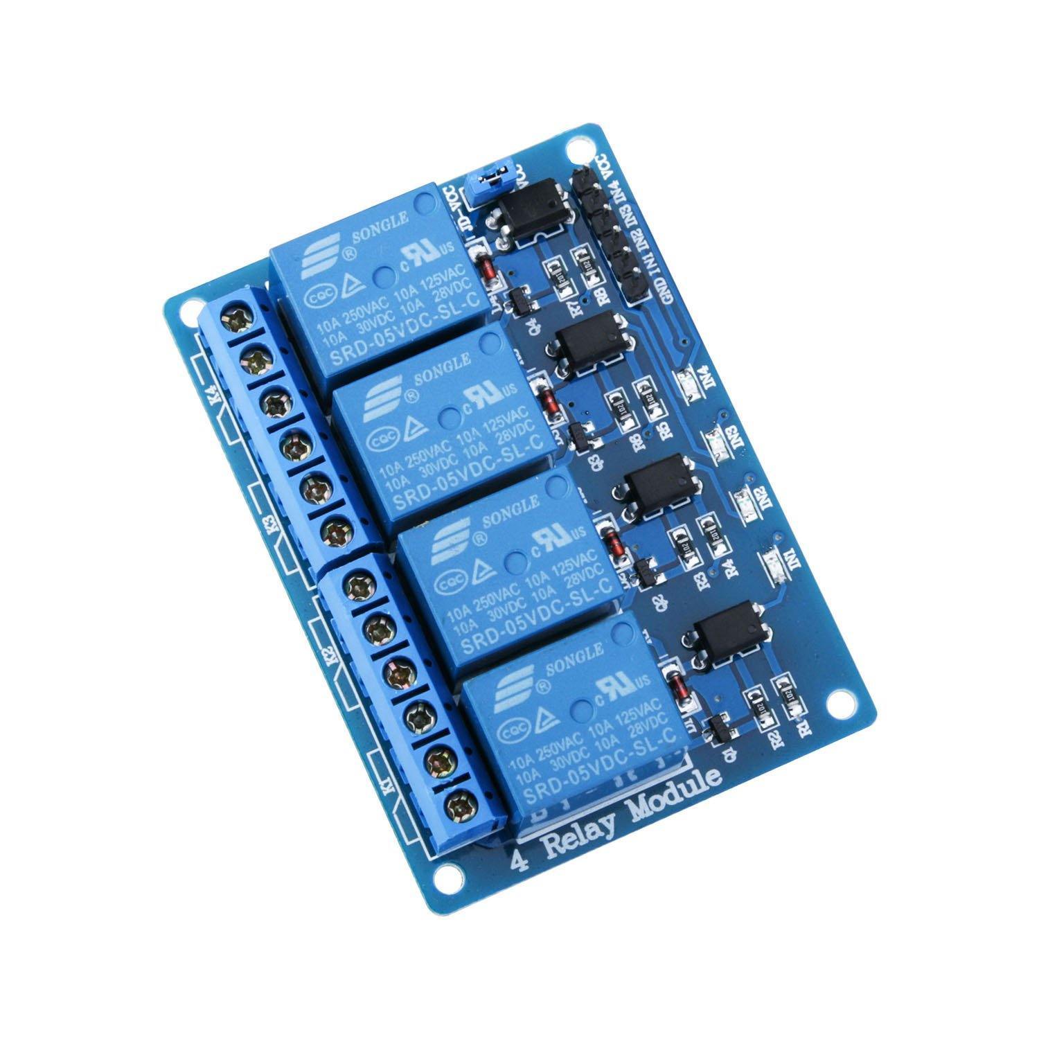 Relay Module with Optocoupler (8 Channel/4 Channel DC 5V )