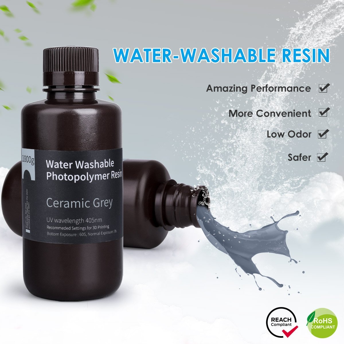 Water-washable Resin Grey 10KG