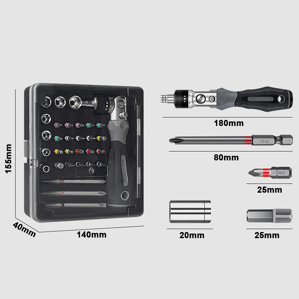 Hanboost 31 In 1 Ratchet Screwdriver Set