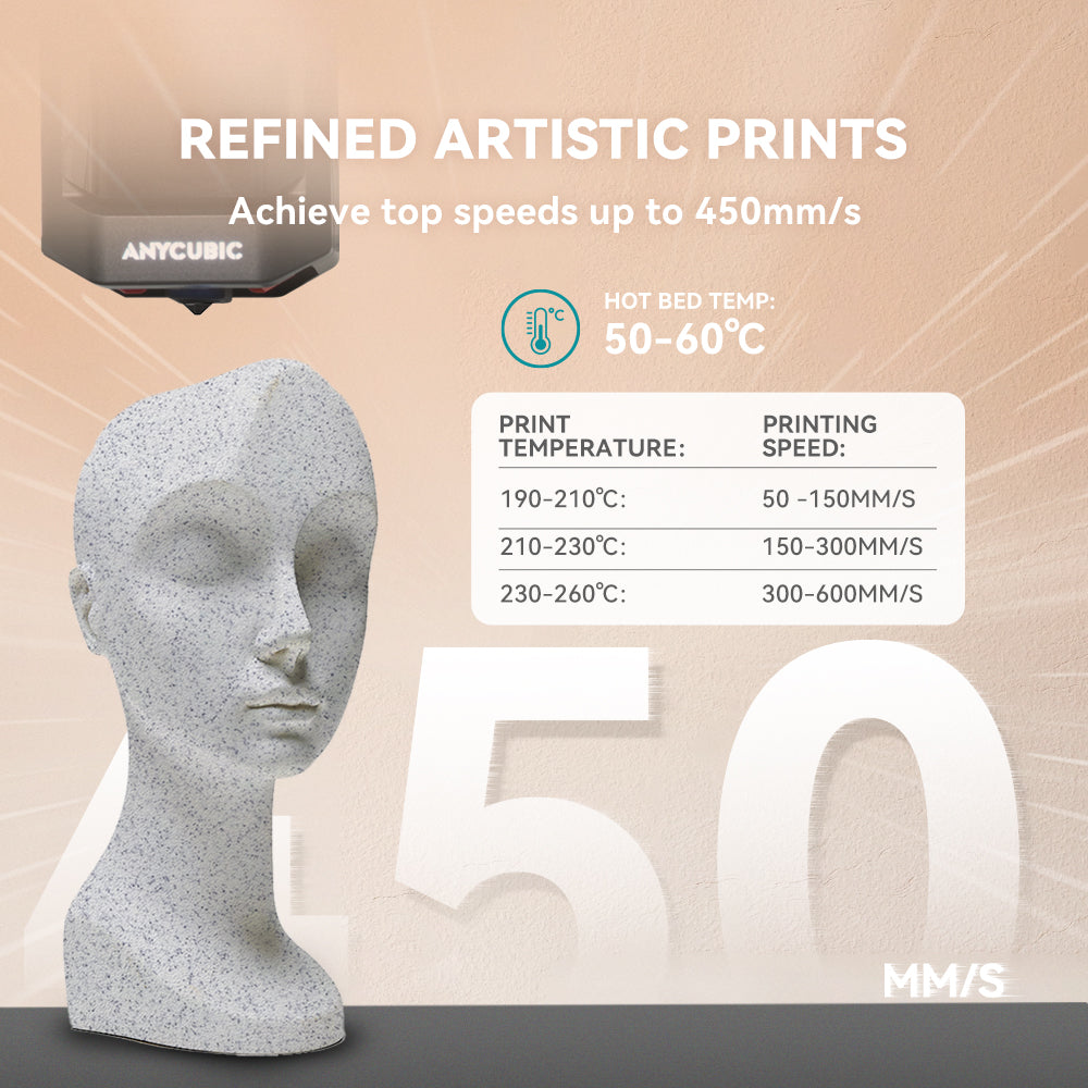 [MOQ: 3KG] High Speed PLA Marble 3D Printer Filament 1KG